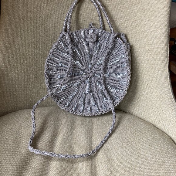 Silver Straw Circle Bag - Picture 4 of 10